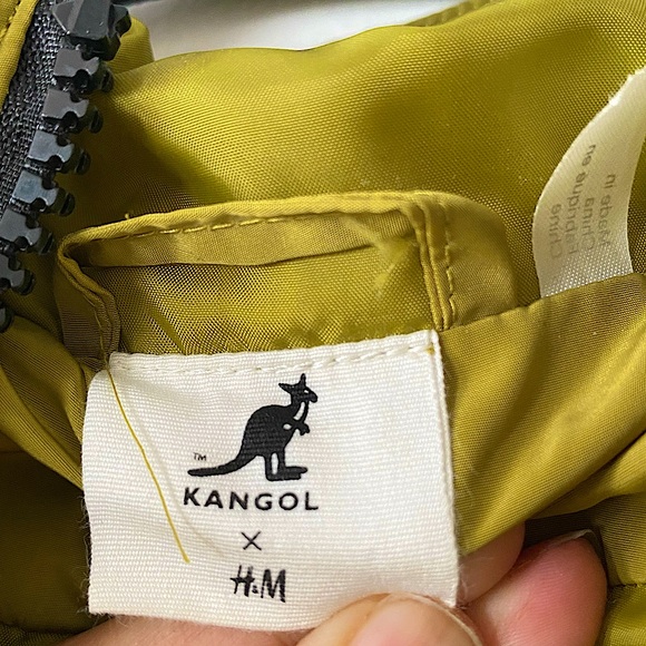 h&m x kangol collab green puffer jacket SZ S - Picture 5 of 7